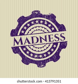 Madness grunge seal