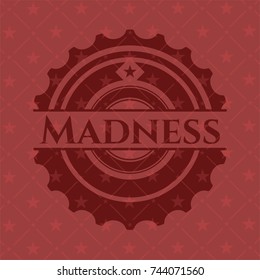 Madness realistic red emblem
