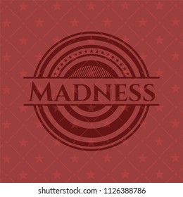 Madness retro red emblem