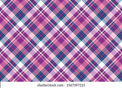Madras abstract plaid seamless pattern. Vector illustration.