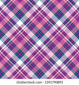 Madras abstract plaid seamless pattern. Vector illustration.