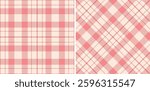 Madras Plaid Seamless Patterns in Gradient themed colors