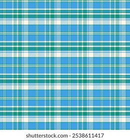 Madras perfeita pattern.Plaid com sarja tecer repetição padrão em azul verde white.Tartan verificar padrão sem costura com stripes.Vetor ilustração gráfica background.Texture para têxteis e impressões.