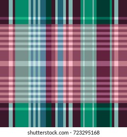 Madras Tartan Plaid Seamless Pattern Design