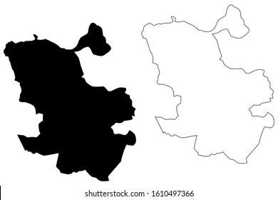 Madrid City (Kingdom of Spain) map vector illustration, scribble sketch City of Madrid map