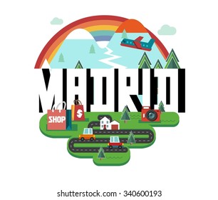 Madrid city in spain is a beautiful destination to visit for tourism.