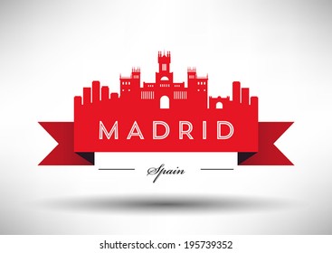 Madrid City Typography Design