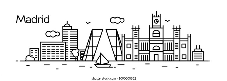 Madrid City. Vector illustration