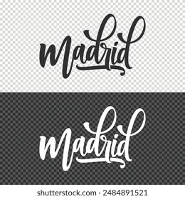 diseño de elemento Clipart de letras de madrid