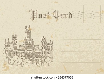 Madrid. Postcard.