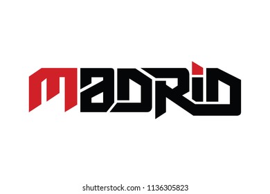 Madrid typography design vector, for t-shirt, poster and other uses