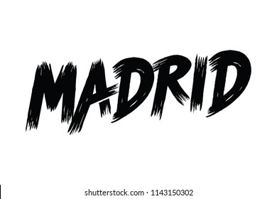 Madrid typography design vector, for t-shirt, poster and other uses