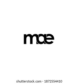 mae letter original monogram logo design