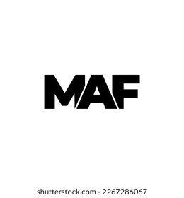 MAF initial letter monogram logo initial