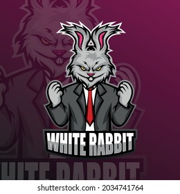 Mafia bunny vector design illustration, suitable for modern illustration concepts for team printing, badges, emblems, t-shirts etc