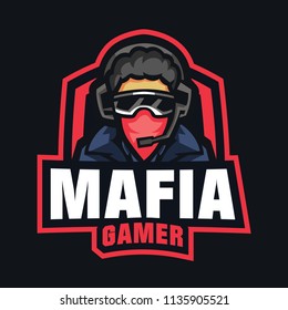 Mafia Gamer E Sports Logo