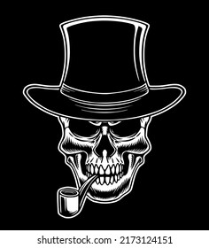 Mafia Gangster Skull Vector Logo Design Stock Vector (Royalty Free ...