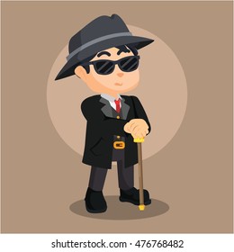 Mafia Guy Illustration Design