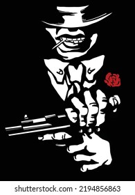 Mafia mit seiner Ladungswaffe