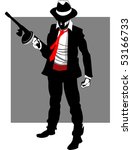 Mafia hitman with gun
