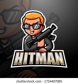 Mafia Hitman Mascot Esport Logo Design