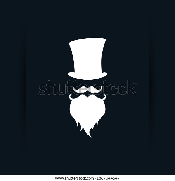 Mafia Logo Design Beard Hat Logo Stock Vector (Royalty Free) 1867044547 ...