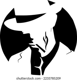 Diseño del logo de la mafia. vector de diseño de mafia. El hombre del logo de detective. El hombre del diseño de líneas de detective. El hombre del ícono de detective. El hombre de la inspiración del diseño detective