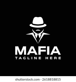mafia logo vector illustration. logo template