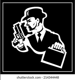 Mafia Man Stock Vector (Royalty Free) 214344448 | Shutterstock