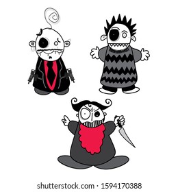 mafia man, the boy and the weird man