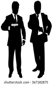 mafia man with handgun