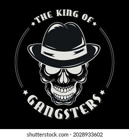 personaje con sombrero del logo del cráneo de mafia
