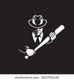Logotipo moderno abstracto del Vector de la mafia