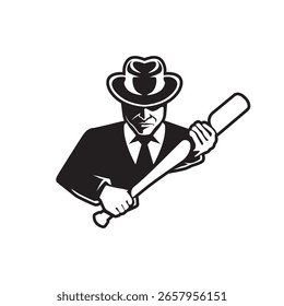 Logotipo moderno abstracto del Vector de la mafia
