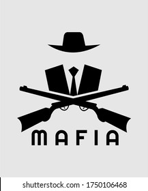 EL LOGOTIPO DEL VECTOR MAFIA SE PUEDE IMPRIMIR PARA TSHIRT, WALL ART