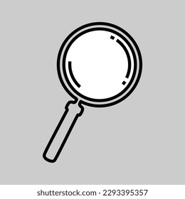 vidrio o lupe de labranza, lineal, vectorial 
