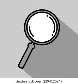 vidrio o lupe de labranza, lineal, vectorial 