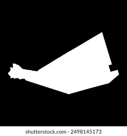 Gouvernementskarte Mafraq, Verwaltungsbezirk Jordanien.