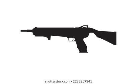 Mag 7 shotgun vector icon isolated white background