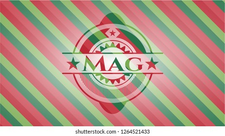 Mag christmas badge background.