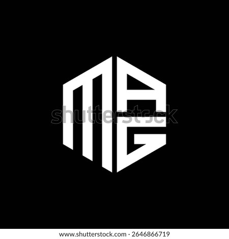 MAG logo MAG icon MAG monogram MAG letter minimalist Circle flat Unique modern abstract logo design.