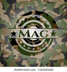 Mag on camouflaged texture