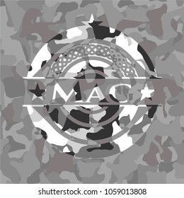 Mag on grey camo pattern