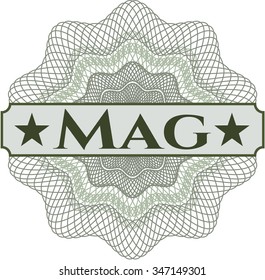 Mag rubber seal with grunge texture