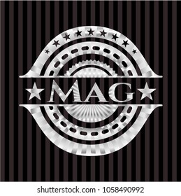   Mag silvery shiny emblem