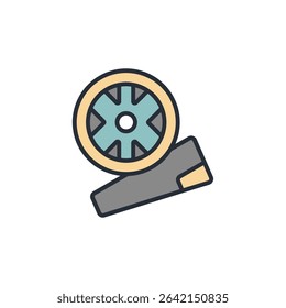 mag wheel icon collection .design style with background