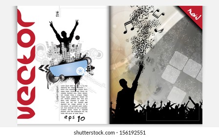 Magazin design. Vector
