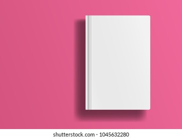 Magazine, album or book template on modern background. 
Isolated object for design and branding. Vector illustration. 