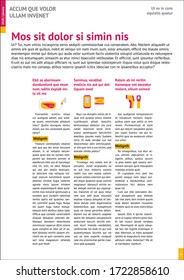 magazine, annual report mockup with pink headers
