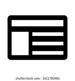 magazine article icon isolated sign symbol vector illustration - high quality black style vector icons

